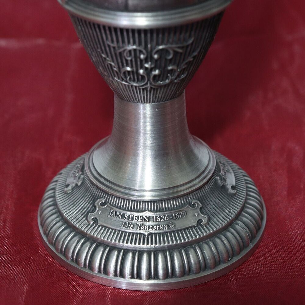 Zinn-Galerie Albrecht Durer Pewter Wine Goblet 7" Dutch Painters Rembrandt Steen - Picture 5 of 9